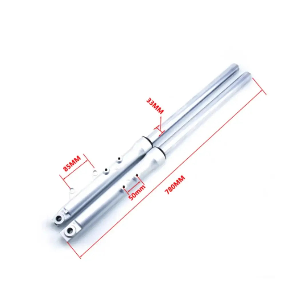 High-Gloss Polished Chrome Front Fork Tubes for Yamaha Cruiser XV 250 Series