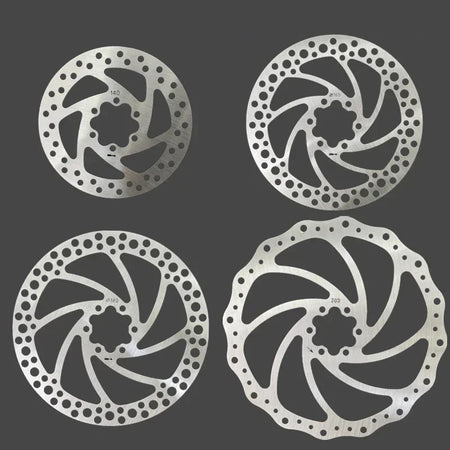 High-Performance Silver Bicycle Brake Disk for Consistent Stopping Power