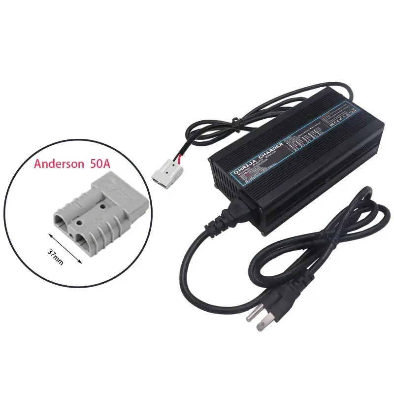 42V 10A Smart Lithium-Ion Battery Charger with Aluminum Case 37V 10S Battery for E-Bike & Balance Car