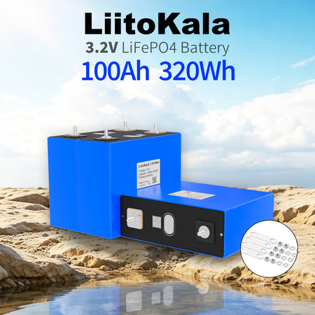 High-capacity 100Ah LiFePO4 solar energy storage battery cell