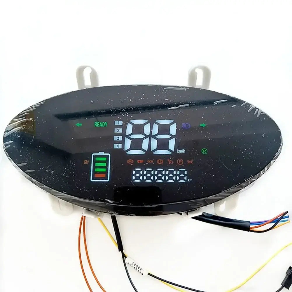 High-definition 60V electric scooter dashboard with sunlight-readable screen