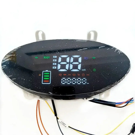 High-definition 60V electric scooter dashboard with sunlight-readable screen