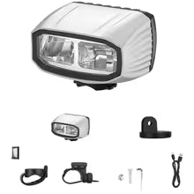 High-intensity dual LED bike light