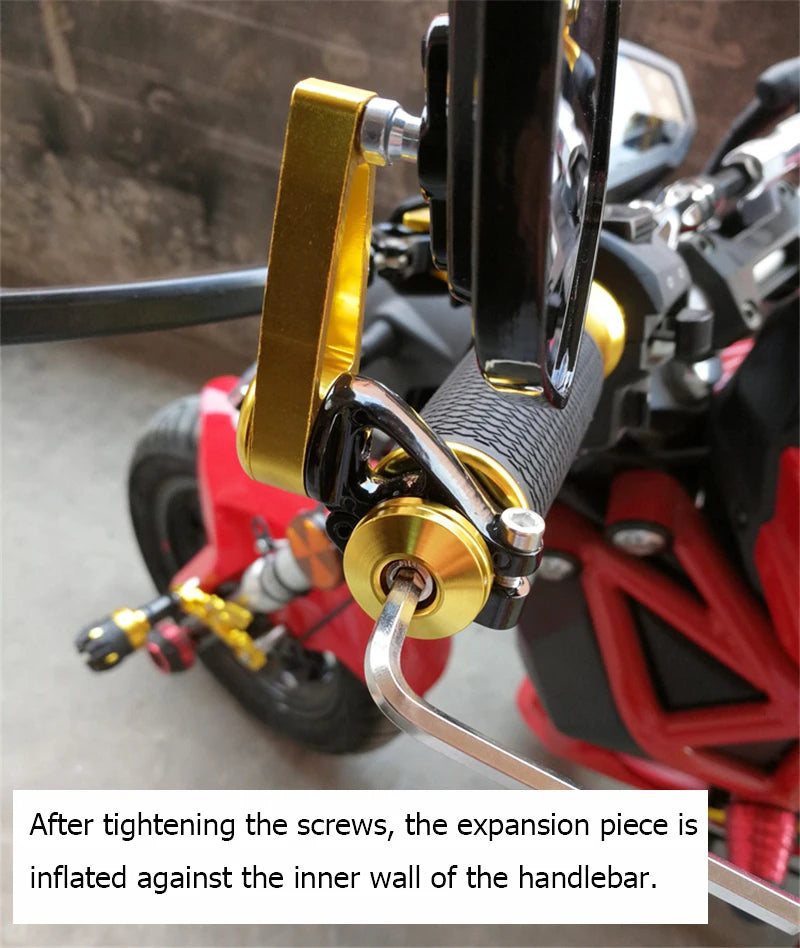 High-quality aluminum motorcycle mirrors for enhanced rear visibility