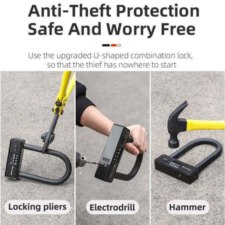 High-security U-lock for reliable bicycle and e-bike protection