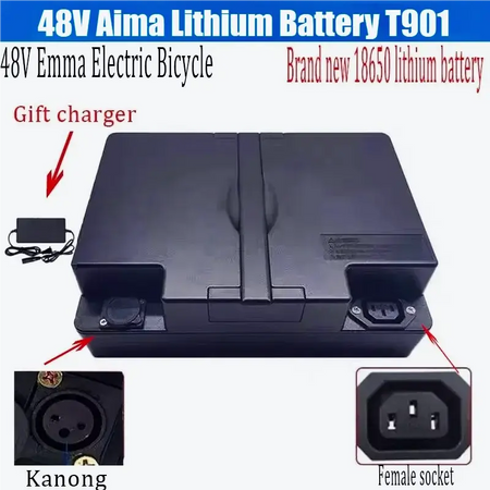 48V Lithium-ion Battery (17.5Ah/21Ah/30Ah) for Aima T901 & Electric Scooters image showing battery design and features