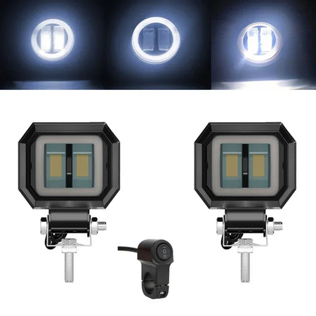High brightness LED work light bar for night riding