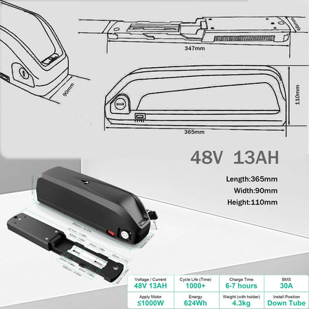 High capacity ebike battery pack