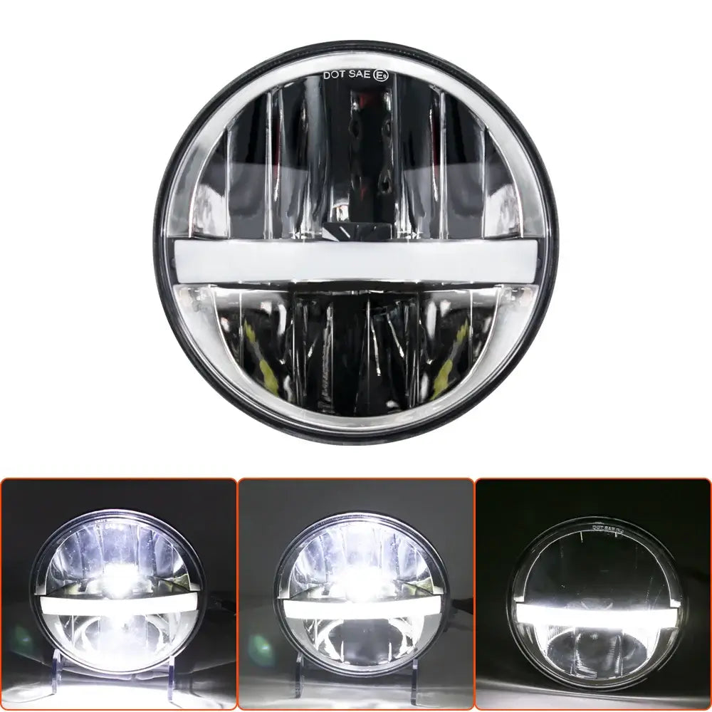High performance LED projector headlight for motorcycles