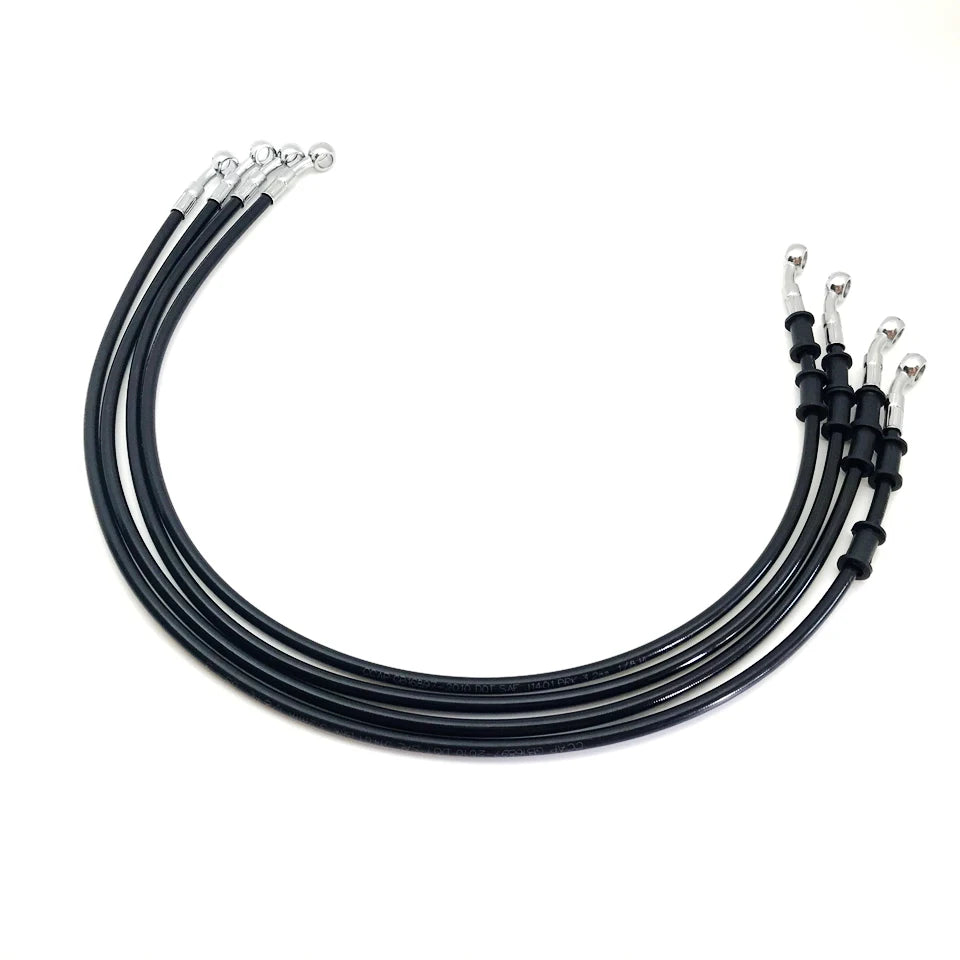 High performance braided brake cable for motorcycle braking systems