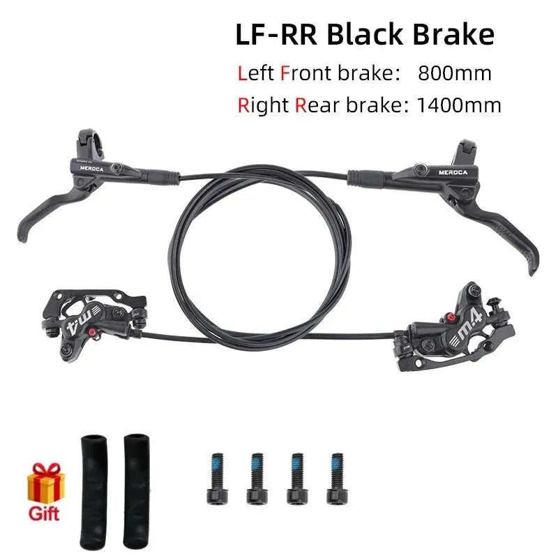 High power mountain bike brake system 4 piston design