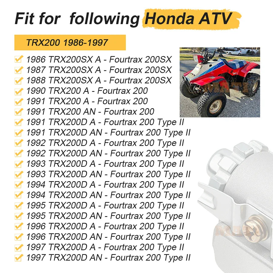 Front Drum Brake Adjuster – Fits Honda TRX200 (1986–1997) & TRX250 (1997–2020) (OEM 45340‑HB3‑003)