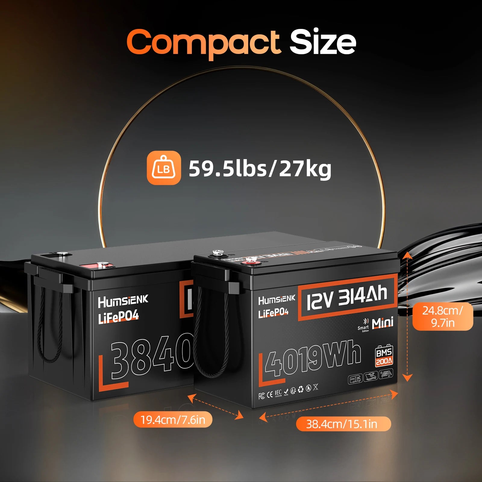 Humsienk battery integrated with a residential solar energy storage system