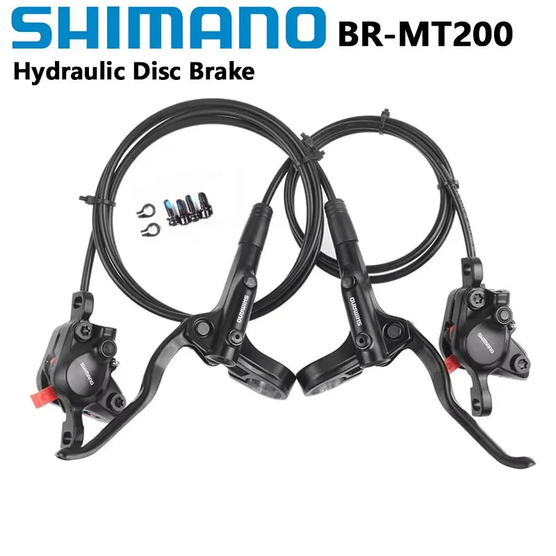 Hydraulic disc brakes Shimano MT200 for all weather riding