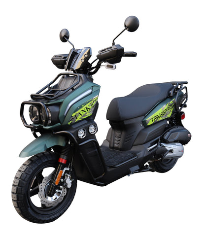200cc Automatic Gas Bike for Urban Commuting & Food Delivery | Air-Cooled JJ200T-5