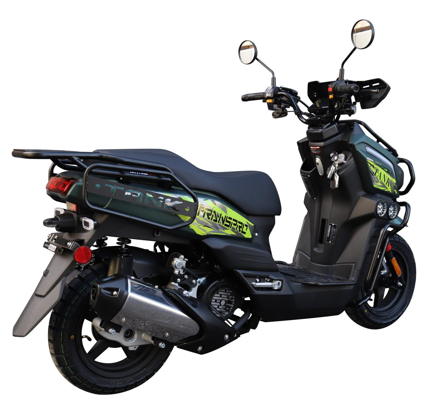 200cc Automatic Gas Bike for Urban Commuting & Food Delivery | Air-Cooled JJ200T-5