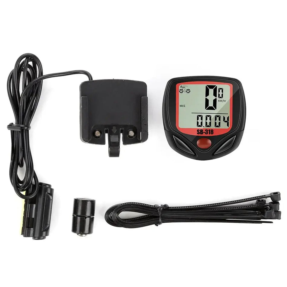 IPX5 waterproof wired speedometer for mountain bikes and road bikes