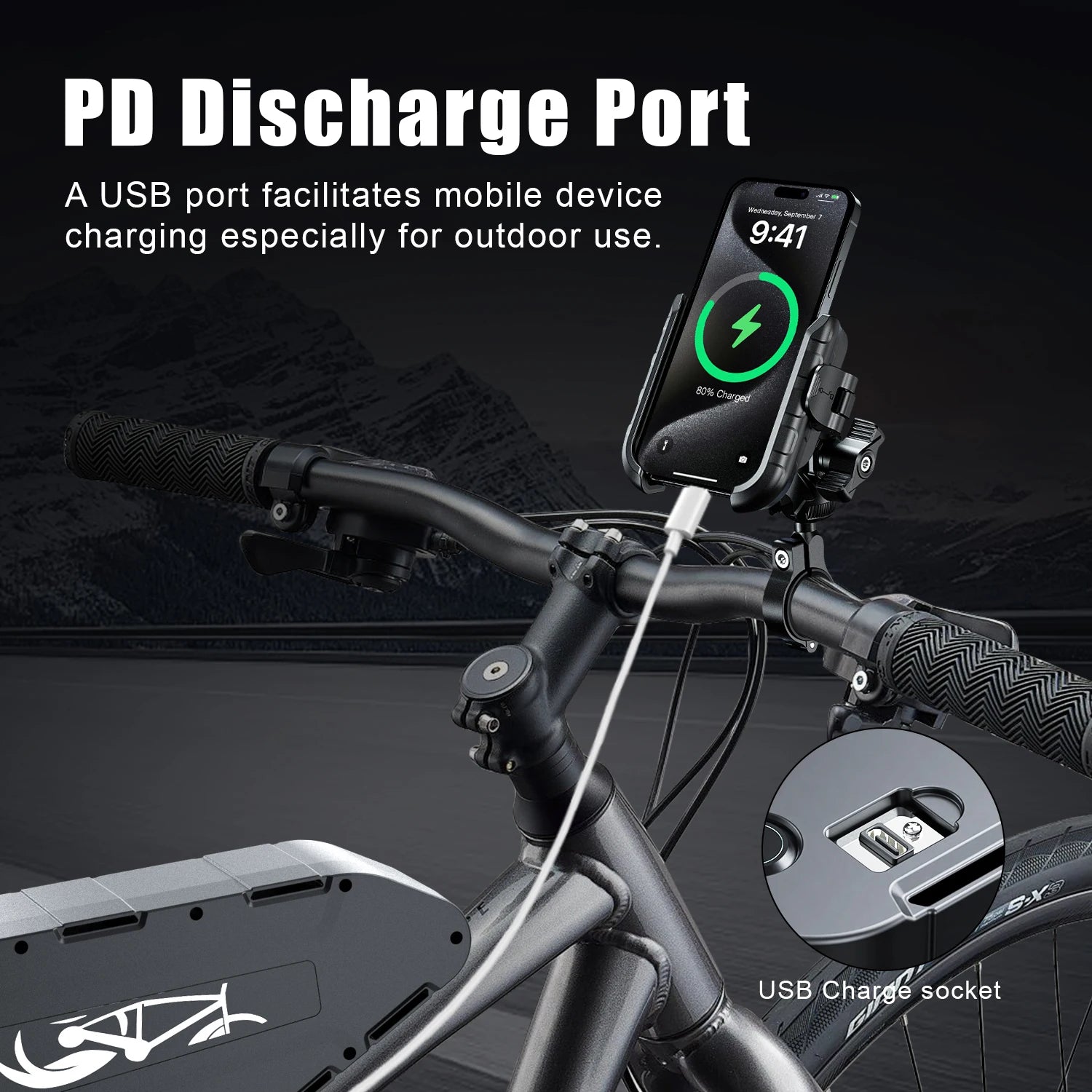 Included 84V dedicated lithium battery charger