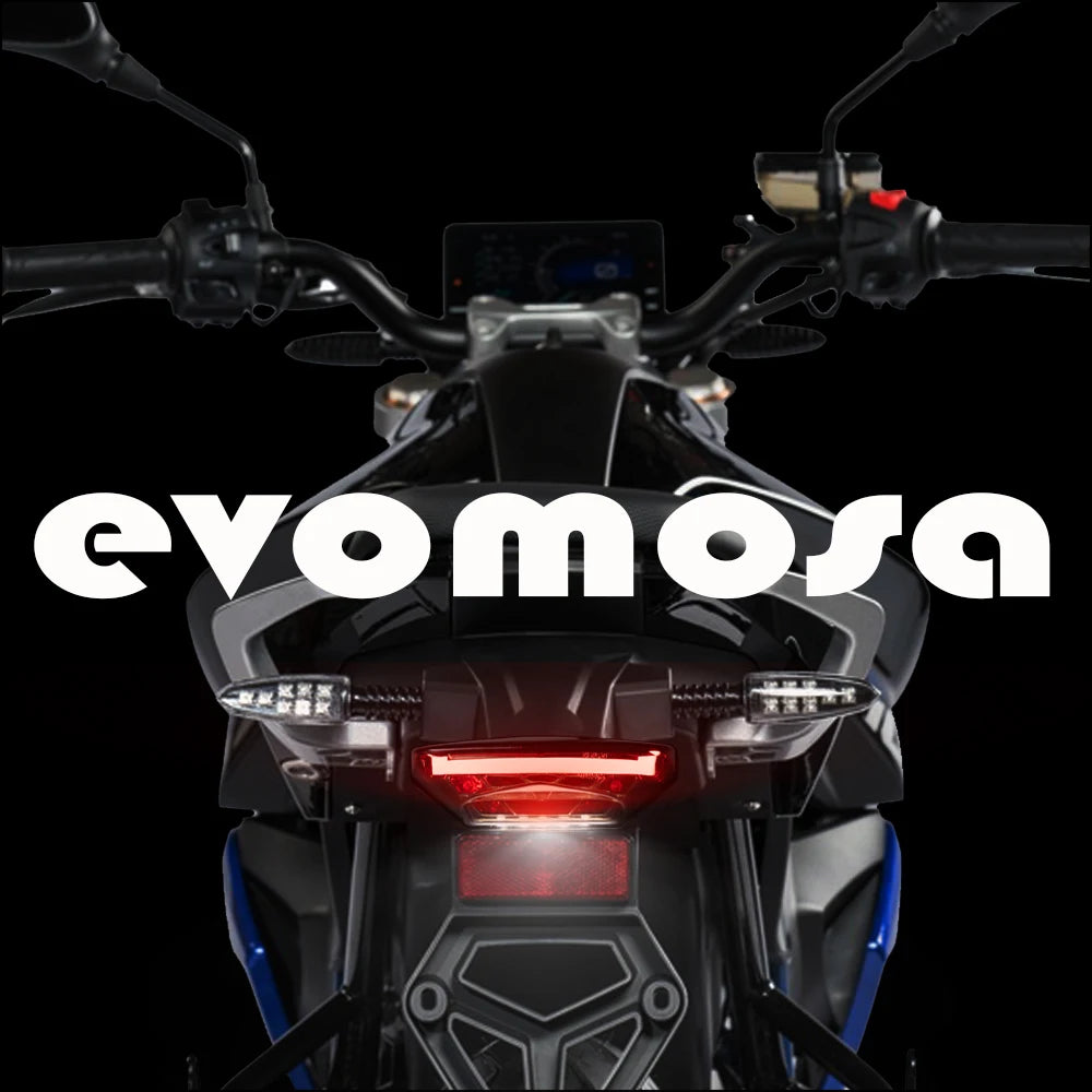 Integrated LED motorcycle tail lamp