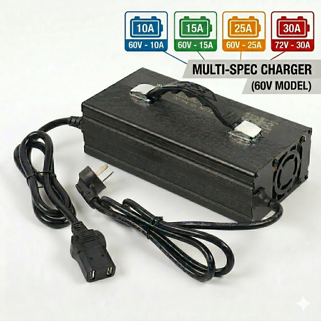 Intelligent Cooling System on Aluminum Body Battery Charger