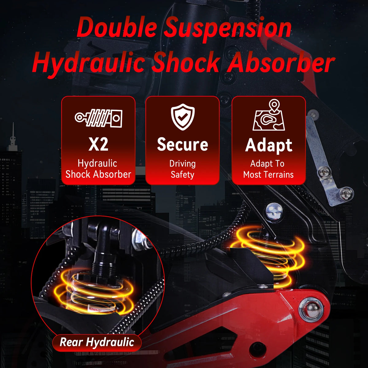 J15 Foldable Adult Electric Scooter with Powerful 1600W Motor
