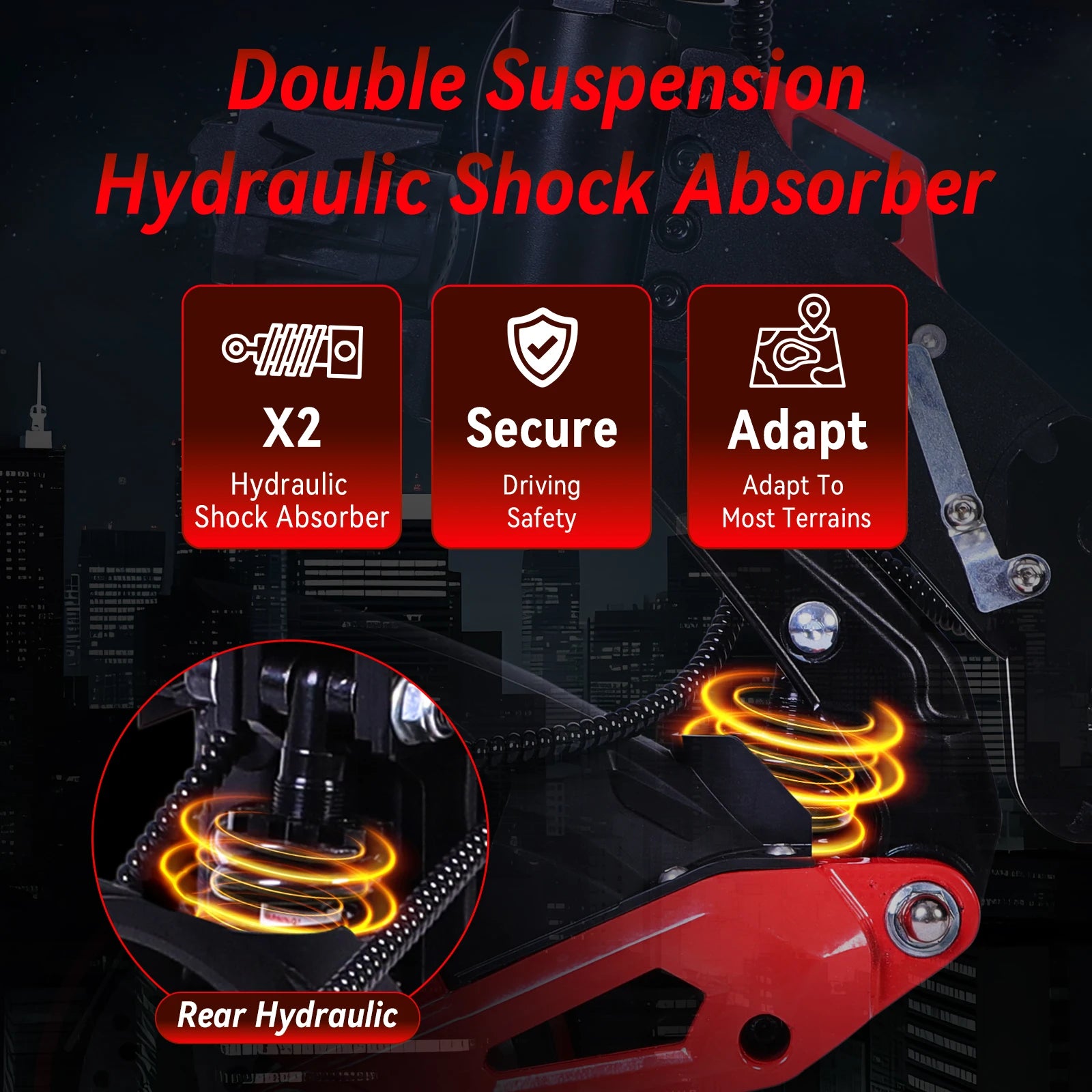 J15 Foldable Adult Electric Scooter with Powerful 1600W Motor