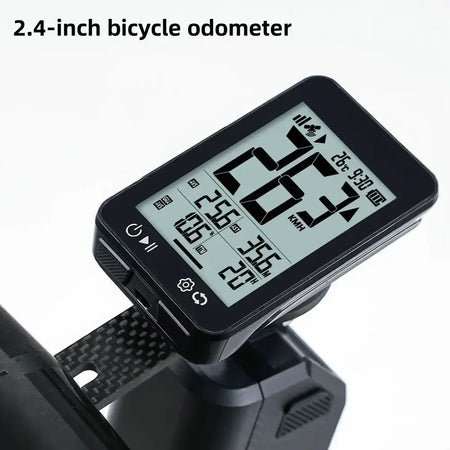 JOYCUNE 2.4 inch wireless GPS bike computer with large LCD screen