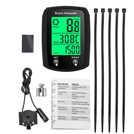 JOYCUNE QX247 touch screen wired bike computer with luminous display