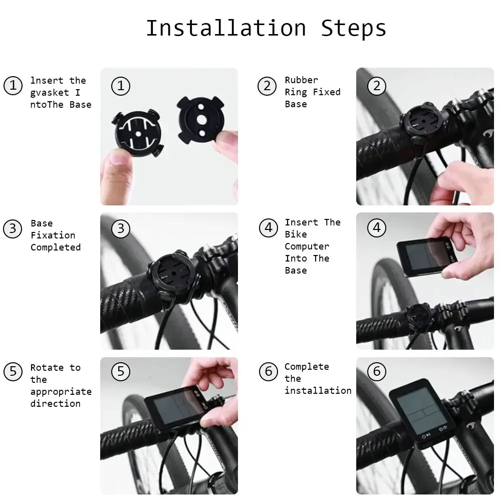 JOYCUNE wireless bicycle computer showing speed and altitude data