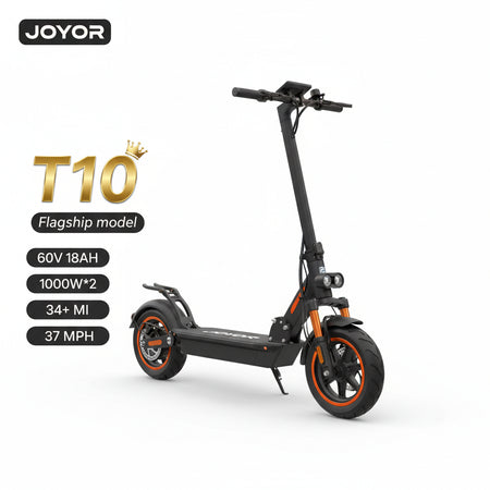 JOYOR T10 Flagship Electric Scooter with 3600W dual motors and digital display