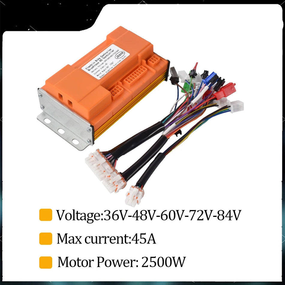 JRAHK 36V-84V 3000W sine wave electric bike controller