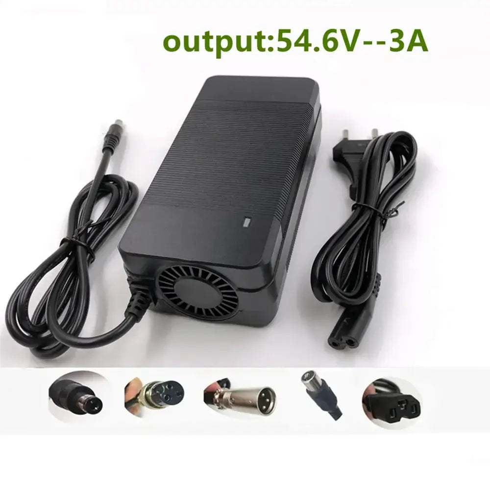 48V 3A Lithium Battery Charger for Kugoo G1 54.6V 13S Li-ion Charger High Quality Multiple Connectors