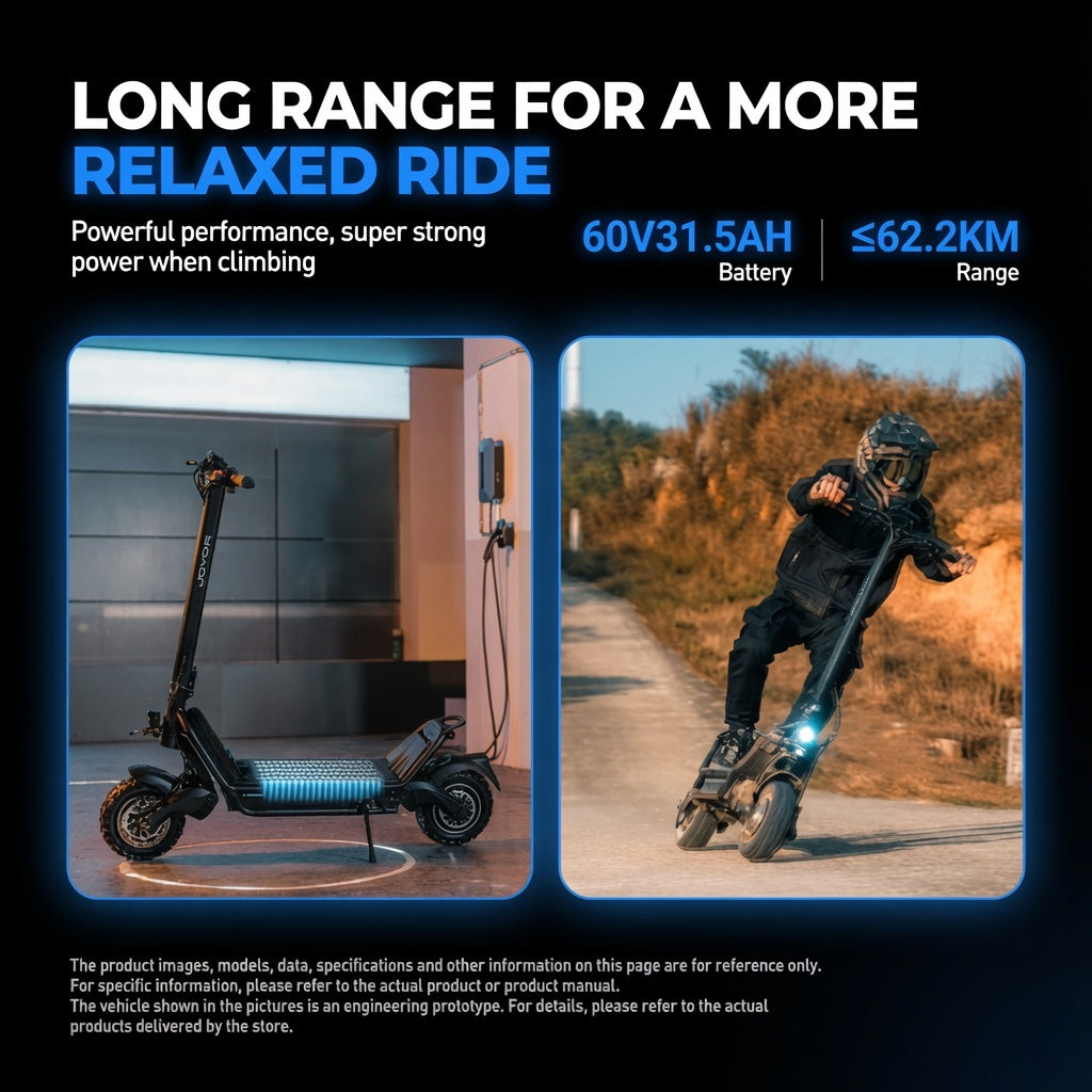 Joyor E6-S Fast Electric Scooter with Dual 1600W Motors
