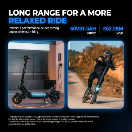 Joyor E6-S Fast Electric Scooter with Dual 1600W Motors