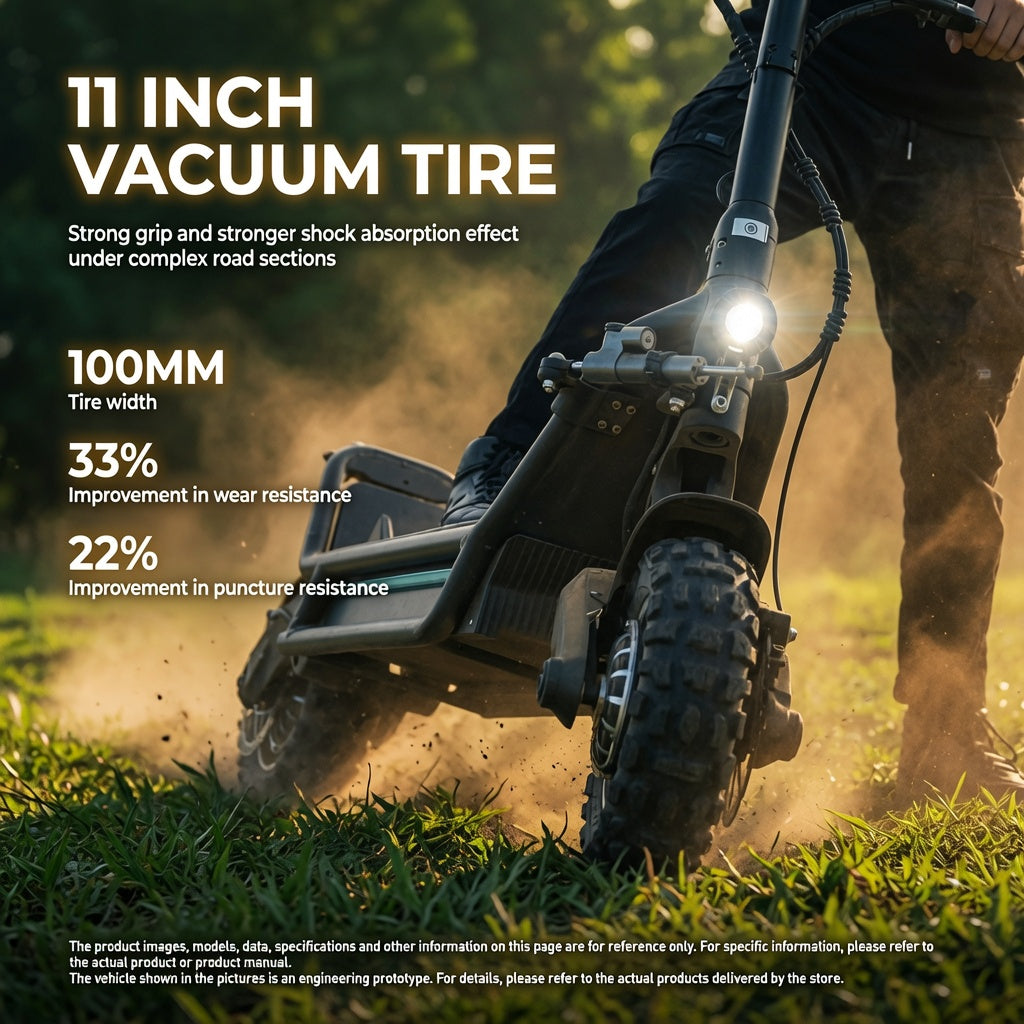 Joyor E6-S Foldable Electric Scooter with 11 Inch Vacuum Tires