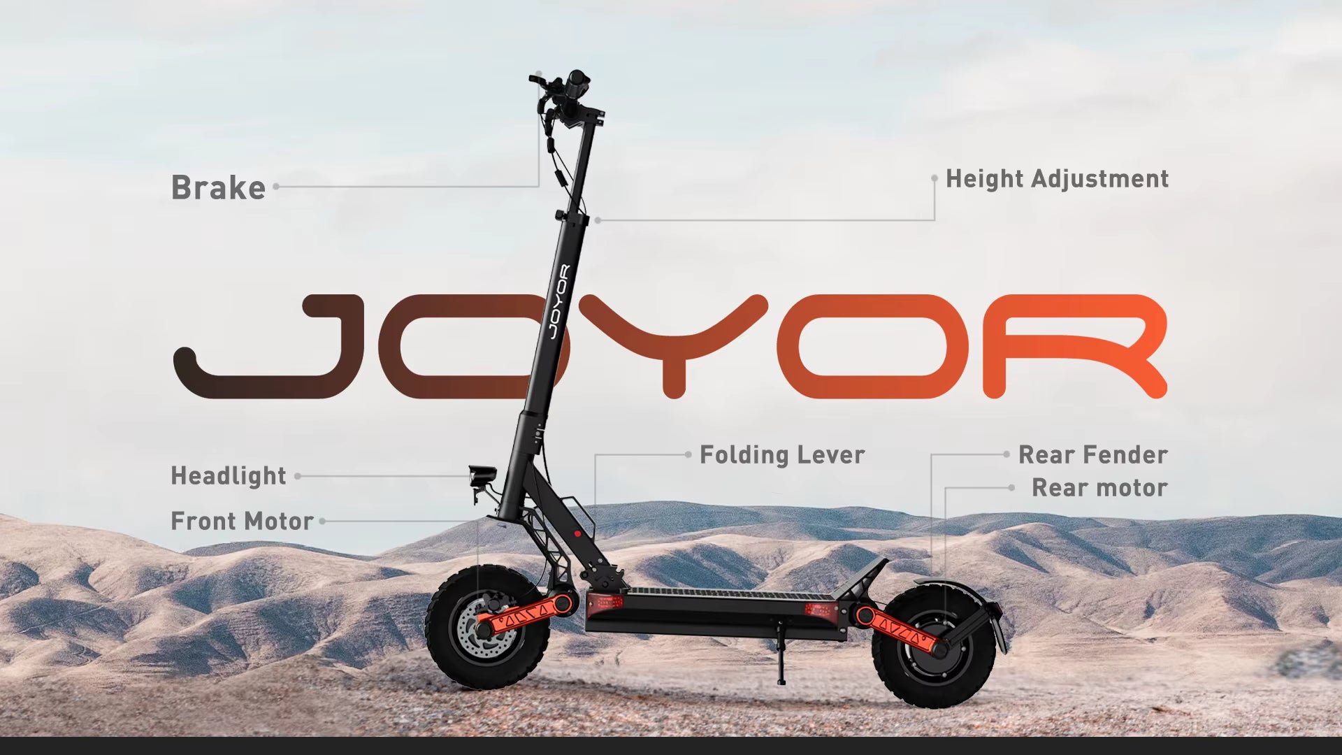 Joyor S10-S-Z 2000W Dual Motor Off-Road Electric Scooter