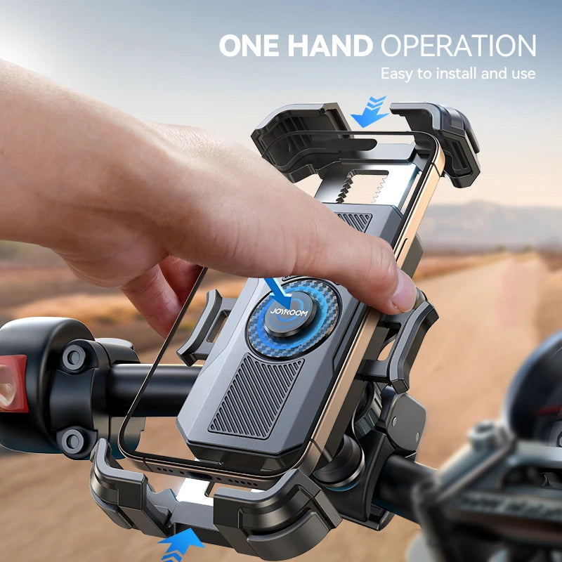 Joyroom motorcycle phone holder anti vibration mount