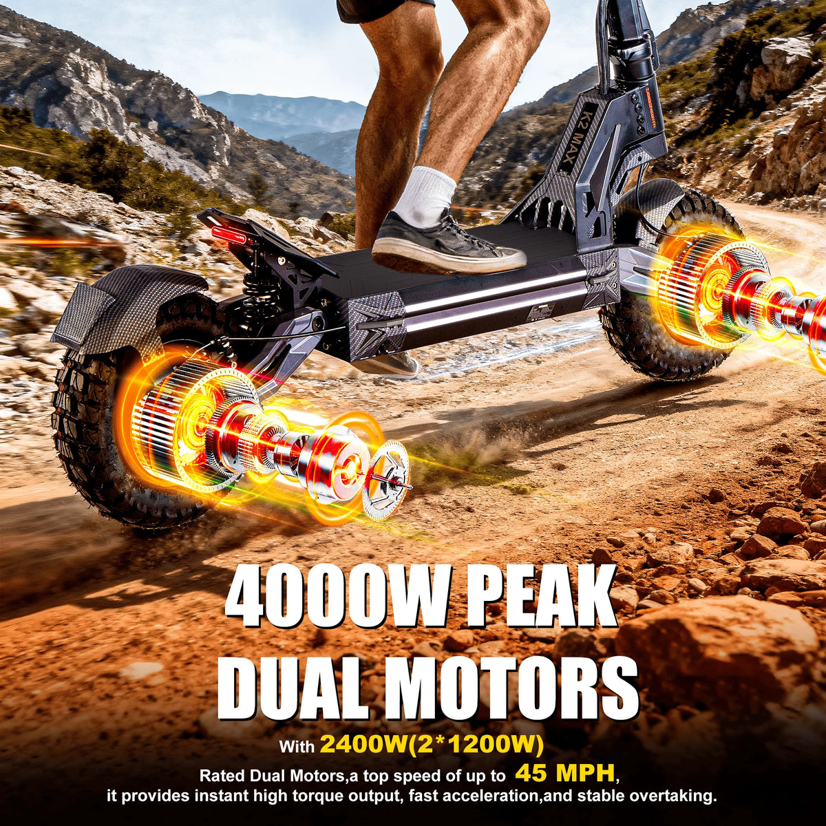 K2MAX dual motor e-scooter