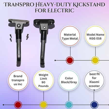   Durable Black Replacement Kickstand for MAX G2, G30P/G30LP Scooters