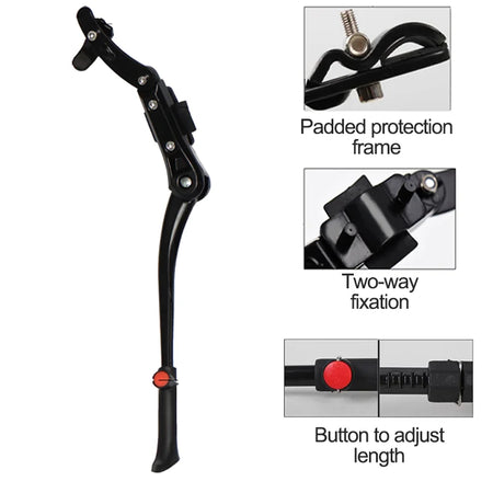   MTB Adjustable Aluminum Kickstand for Bicycles