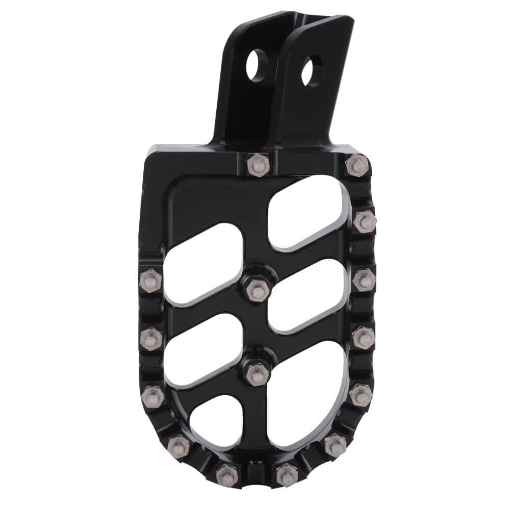 Kawasaki KX250F dirt bike foot pegs wide platform aluminum design
