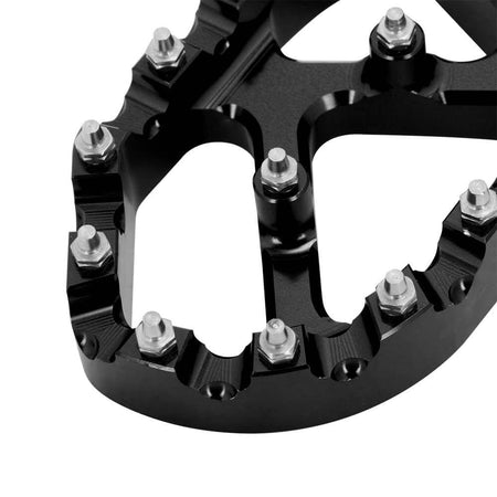 Kawasaki compatible wide platform dirt bike foot pegs
