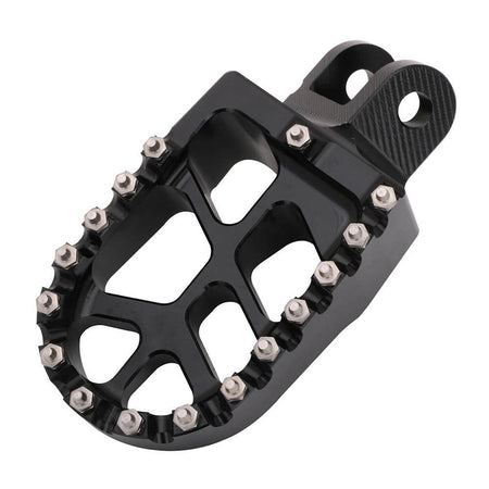 Kawasaki dirt bike foot pegs with wide platform support