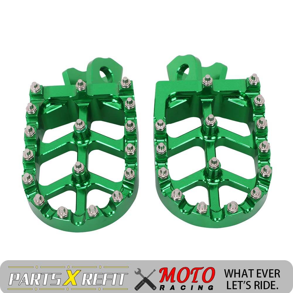 Kawasaki dirt bike replacement foot pegs premium aluminum