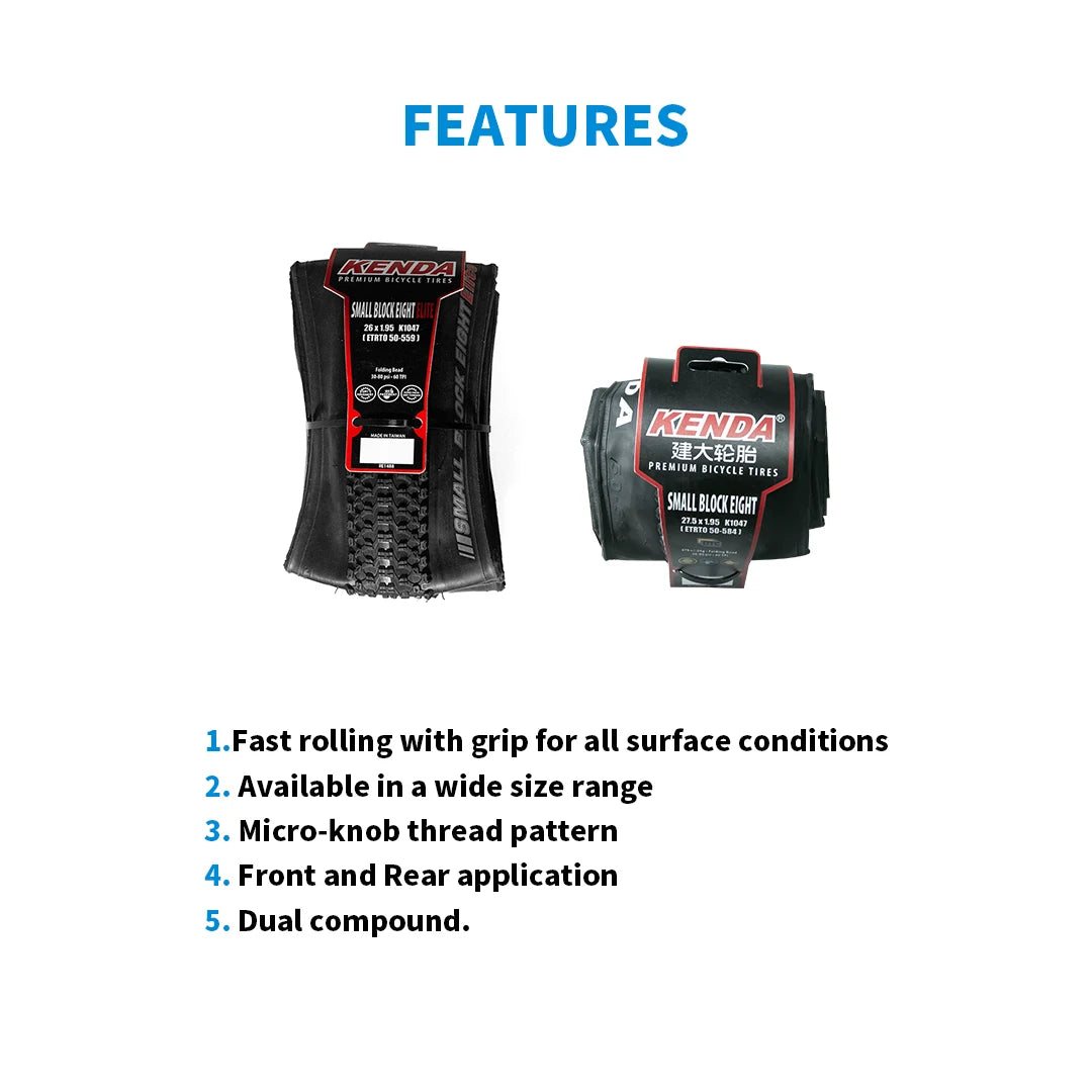 Kenda K1047 bicycle tire for road and mountain bikes