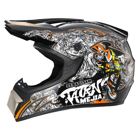 Kids motocross helmet durable impact protection