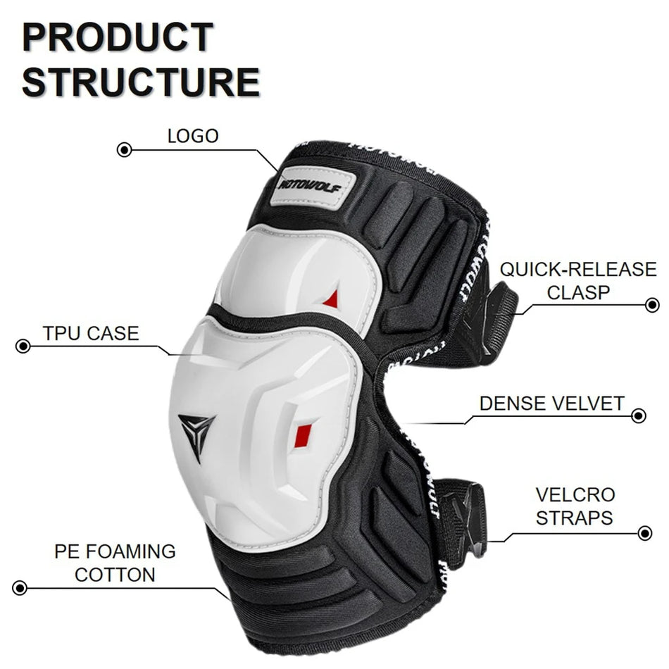   Summer Motorcycle Knee Pads - CE Approved Joint Protection