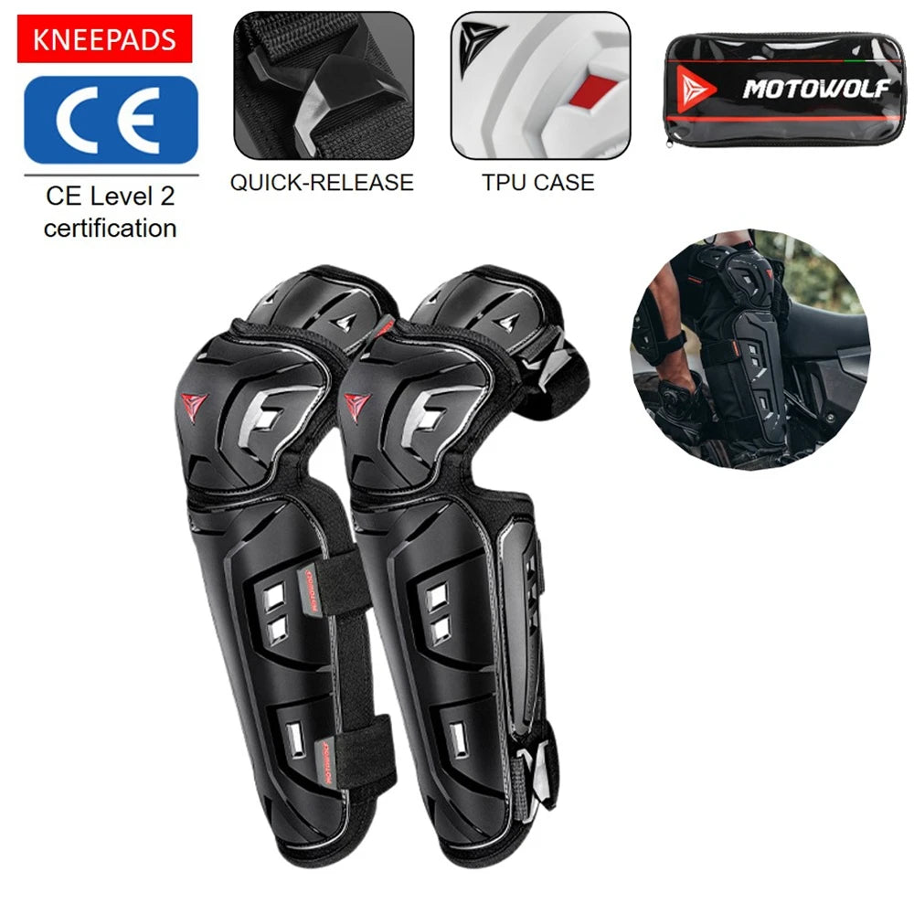   Summer Motorcycle Knee Pads - CE Approved Joint Protection