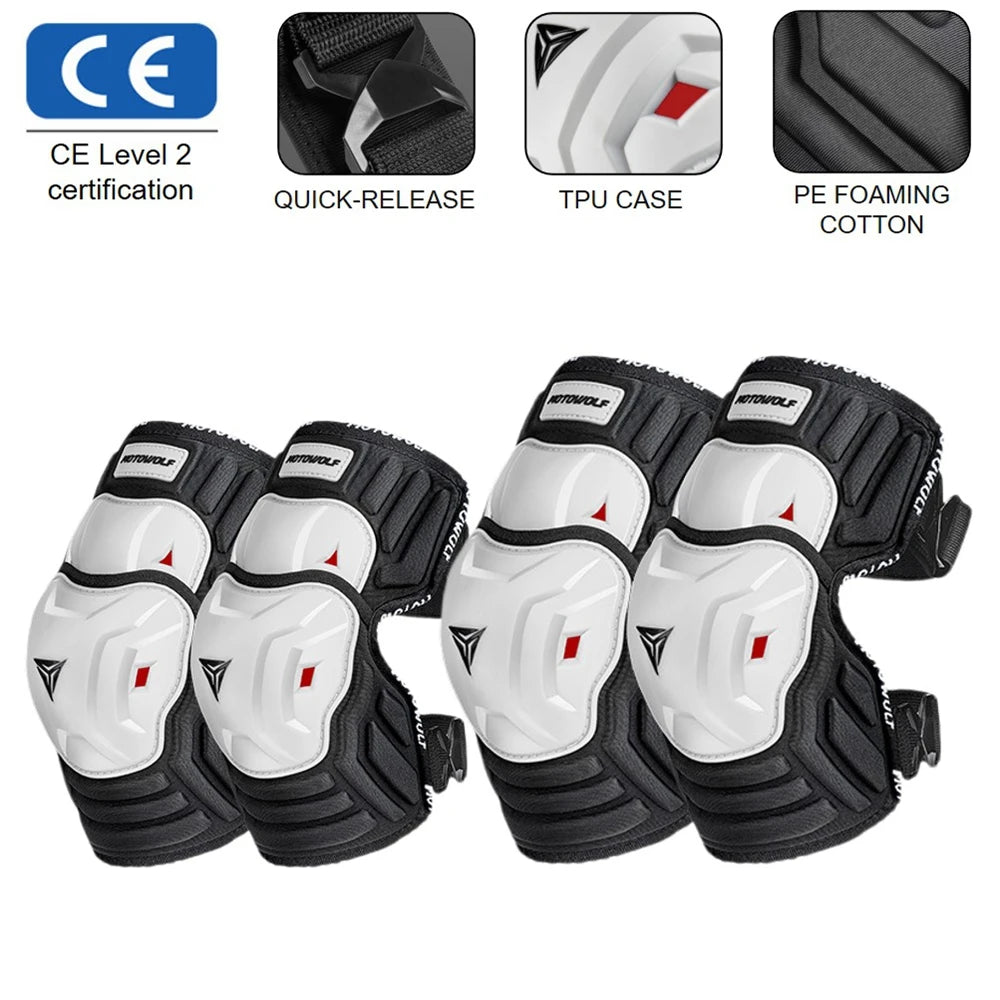   Summer Motorcycle Knee Pads - CE Approved Joint Protection
