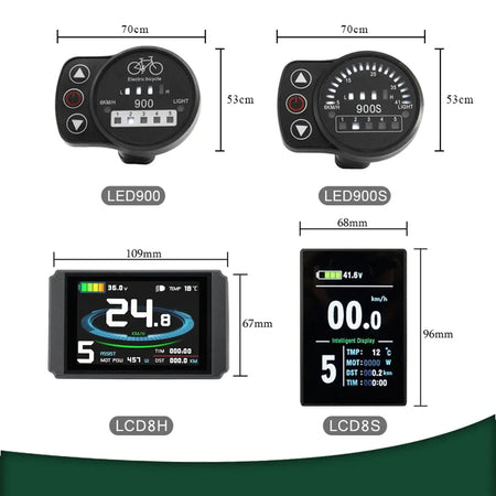 Kunteng LCD8H high-definition color screen for electric bicycles